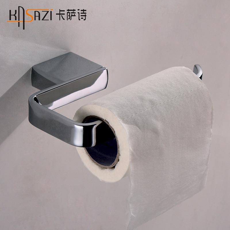 卡萨诗家用纸巾架全铜手纸架卫生间用厕纸架创意卷纸架