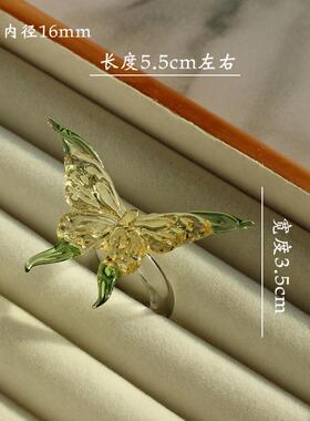 工艺品ins淄博琉璃蝴蝶装饰摆件