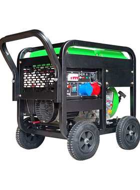 上海锐孜新款柴油发电机6KW8KW9KW便携式工业家用柴油发电机 户外