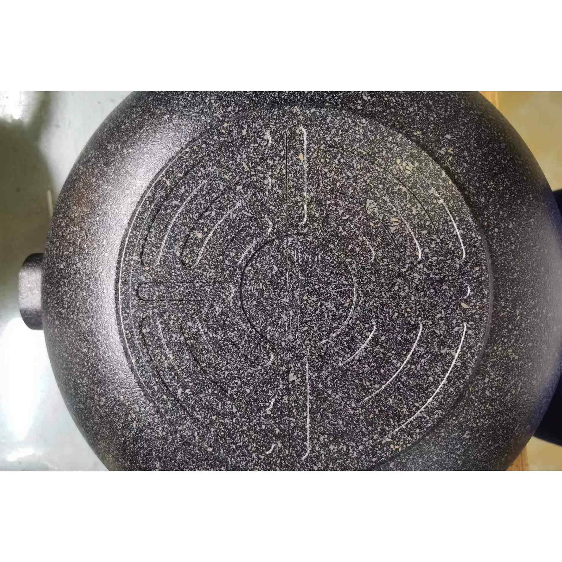 正品无韩国饭原装 家用不粘锅油烟锅具麦石平底锅锅燃气电炒磁炉