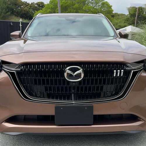 适用于24款马自达cx-80中网侧饰条MAZDA前脸中网左右驾驶通用