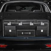 汽车后备箱收纳箱适配BMWX5宾士坦克车载收纳箱密码 保温箱整理箱