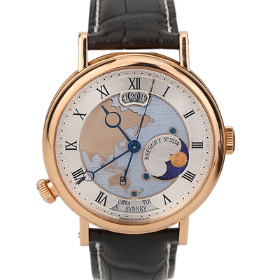 [9.8新]宝玑经典系列公价623200世界时自动机械男表5717BR/AS/9ZU