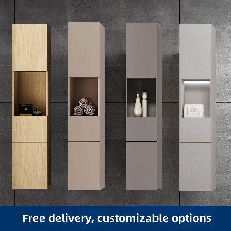 浴室柜置物窄挂墙式卫生间厕所马桶防水实木吊柜子镜边柜收纳侧柜,家装主材,浴室边柜,淘宝优惠券,粉丝福利购,淘宝优惠卷