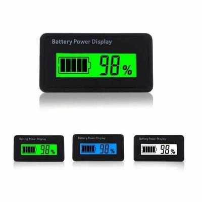 Battery Power Percentgae Meter LCD Display Green Backlight