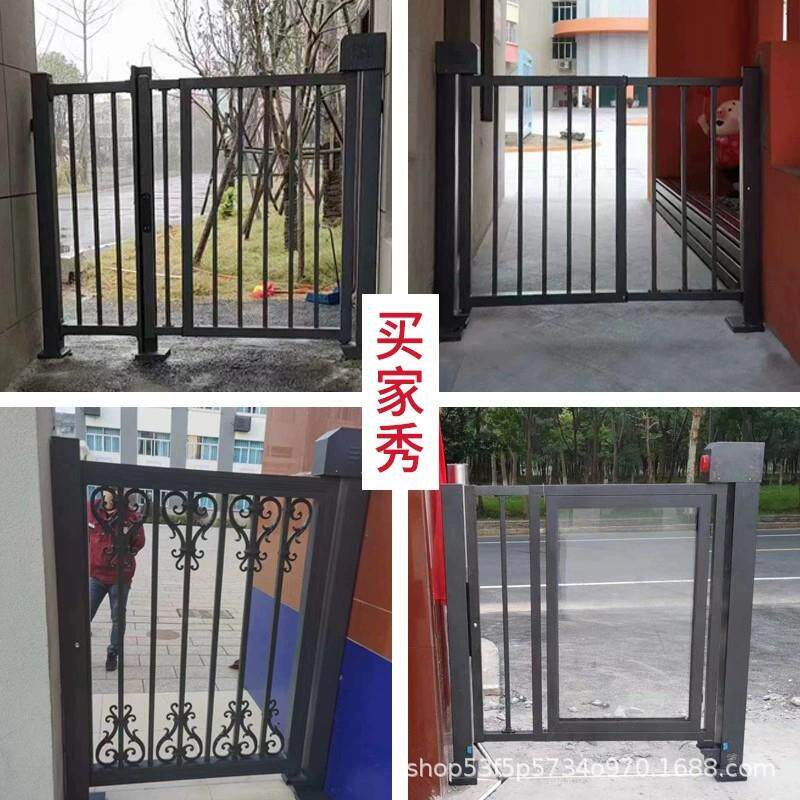 小区铝动合金广告门人刷行通道门人脸识别自栏门脸门禁电栅动HBA