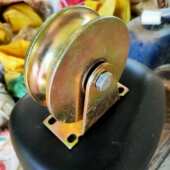 重型斜槽起重VHU型推拉门大门全铁轨道滑轮 5寸斜槽轨道彩钢滑轮