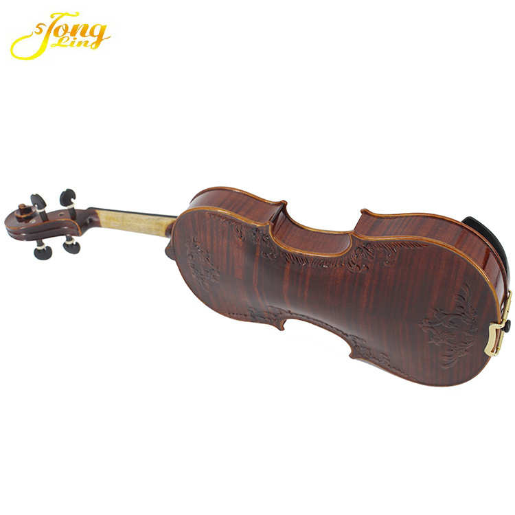通灵乐器 花边雕刻小提琴 演奏级