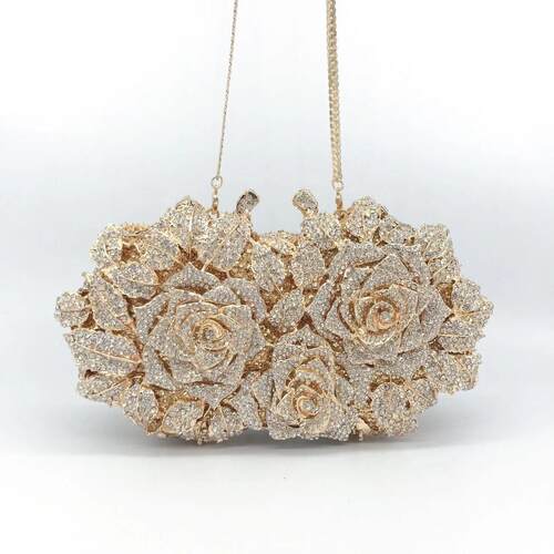 Amiqi Mermaid Ladies Party Hold Bag Diamond Bright Solid Pat
