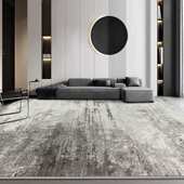 巨华地毯客厅轻奢现代简约灰色北欧意式 极简侘寂别墅沙发毯高级感