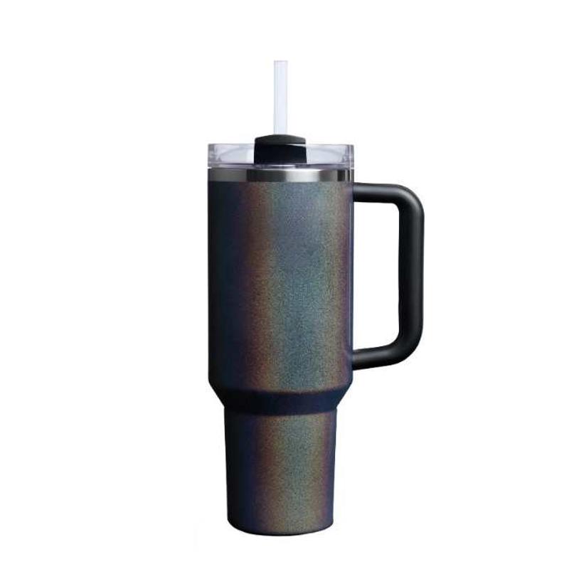 新色直供40oz手柄汽车杯二代真空保温黑色星期五情人节热卖