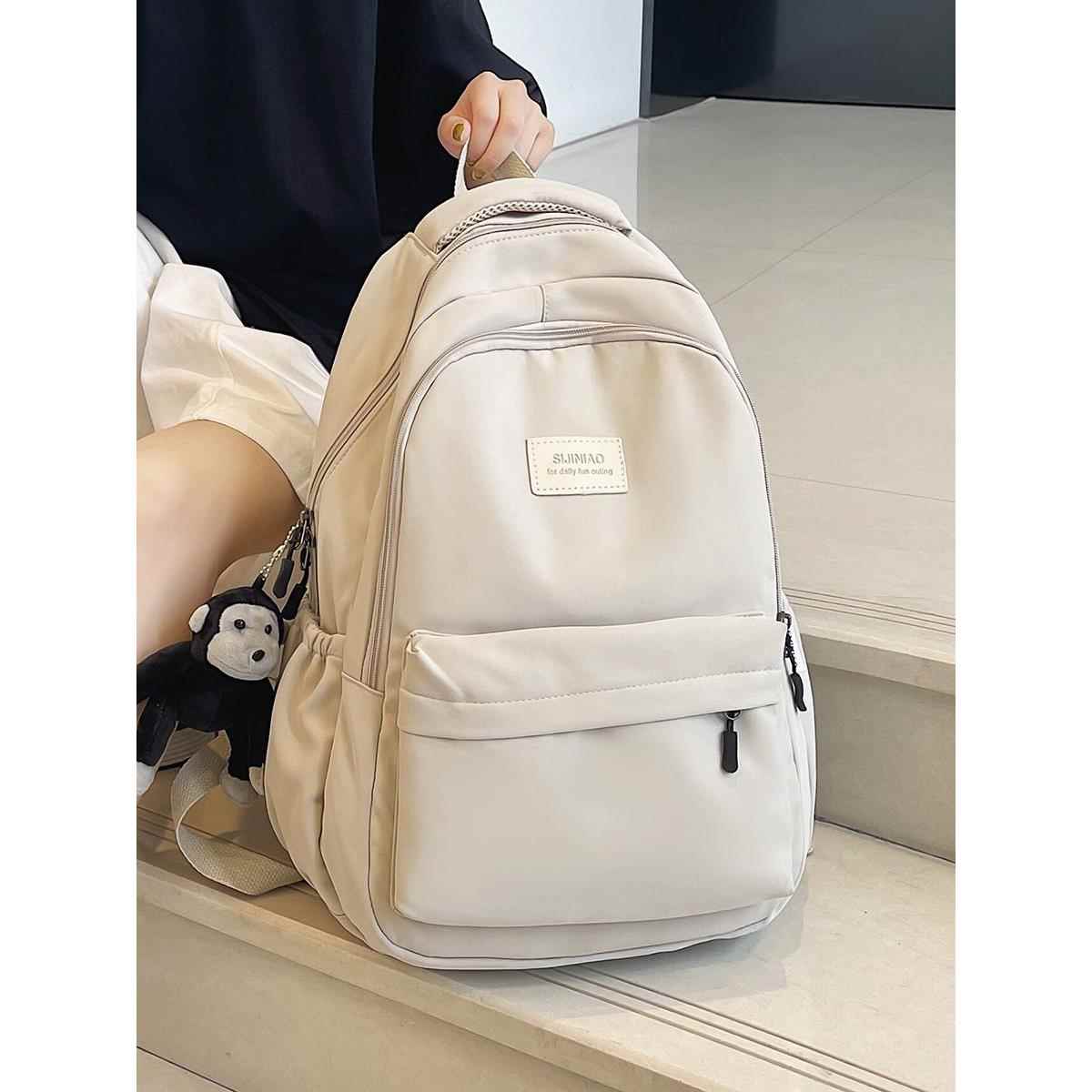 潮牌韩版双肩包女新款大容量电脑包初中书包女高中大学生旅行背包