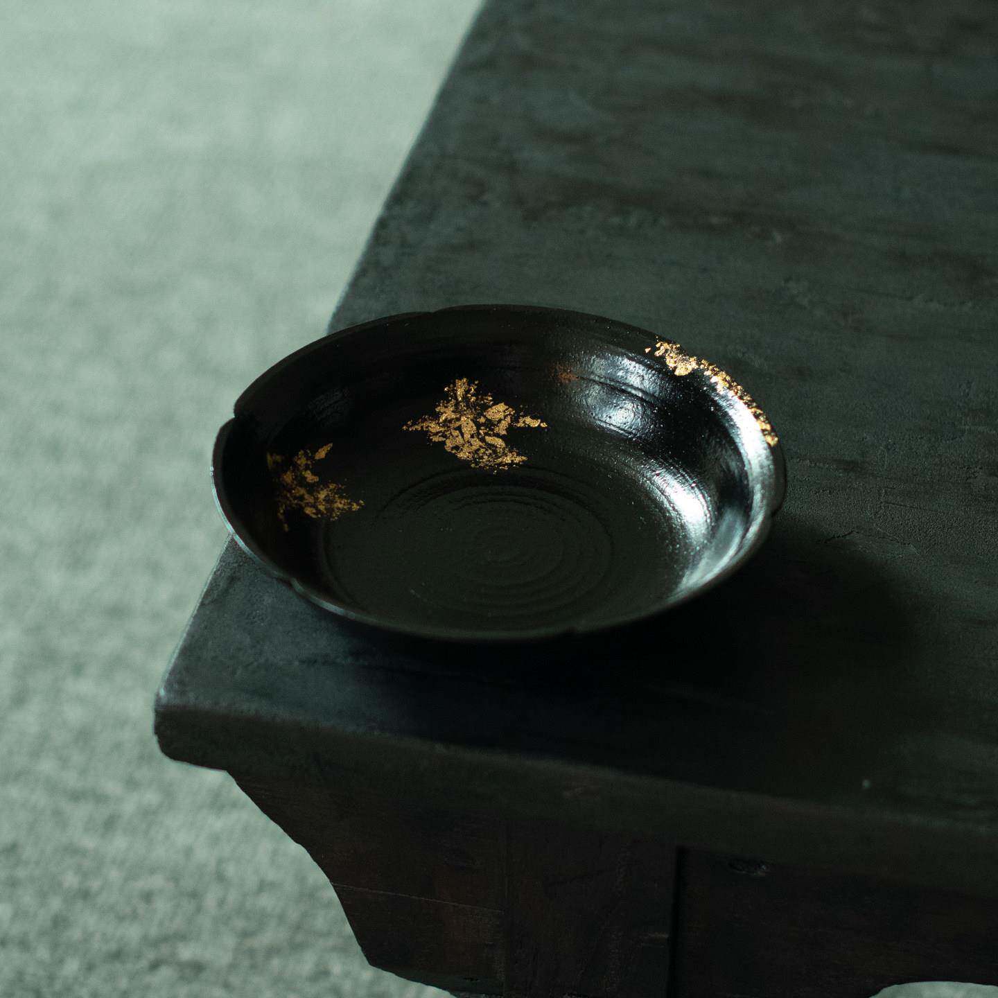 非遗陶胎大漆壶承 轻奢诧寂风干泡台 手工生漆禅意茶托茶室茶具
