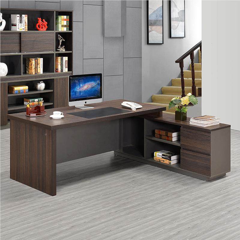 式定做简约现代新公中办桌椅书柜组合免漆小型板AS-12板式老板班,商业/办公家具,大班台/主管桌,淘宝优惠券,粉丝福利购,淘宝优惠卷