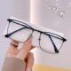 正品 潮 大脸框纯钛可有度数近视眼镜男大配疲劳护眼睛韩版