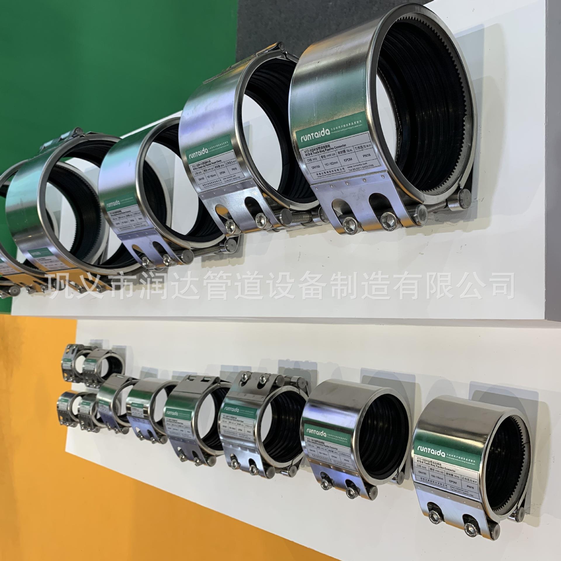 双卡哈夫节直通304不锈钢管道连接修补器厂家哈夫接不锈钢抢修节