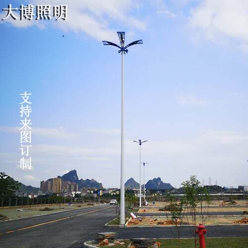 LED高杆灯户外道路照明球场体育馆高亮四火高杆路灯厂家