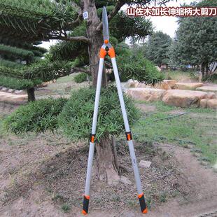 山佐木加长伸缩柄绿篱剪 整枝剪花园篱笆修枝剪 园艺大剪刀大花剪