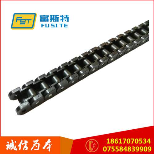 RS4P链条机 黑色工程塑胶平0顶输送链DRS 上下料7链条节距12.宽20