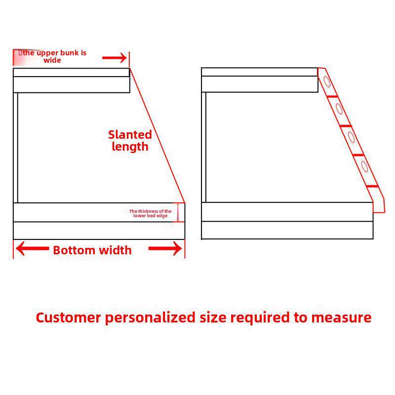 定制实木家用高低床爬梯儿童双层床双层床木梯妈妈床踏步梯单独销