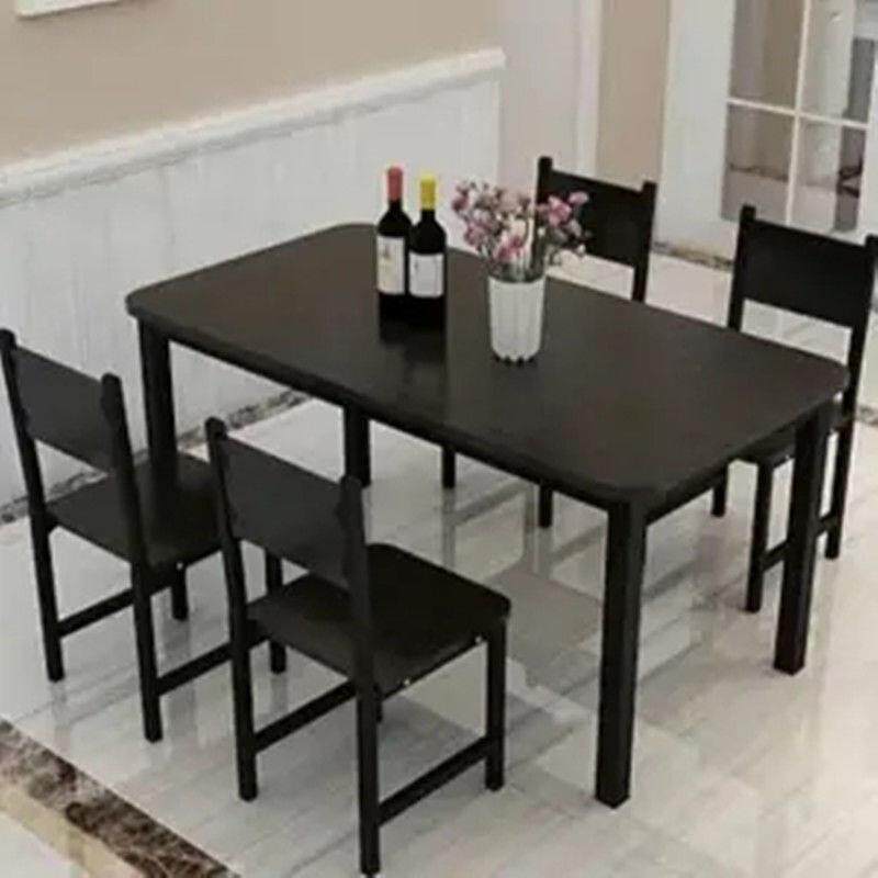 餐桌椅组合饭桌家用吃饭桌子椅子一套小户型餐桌送桌布简约小桌子
