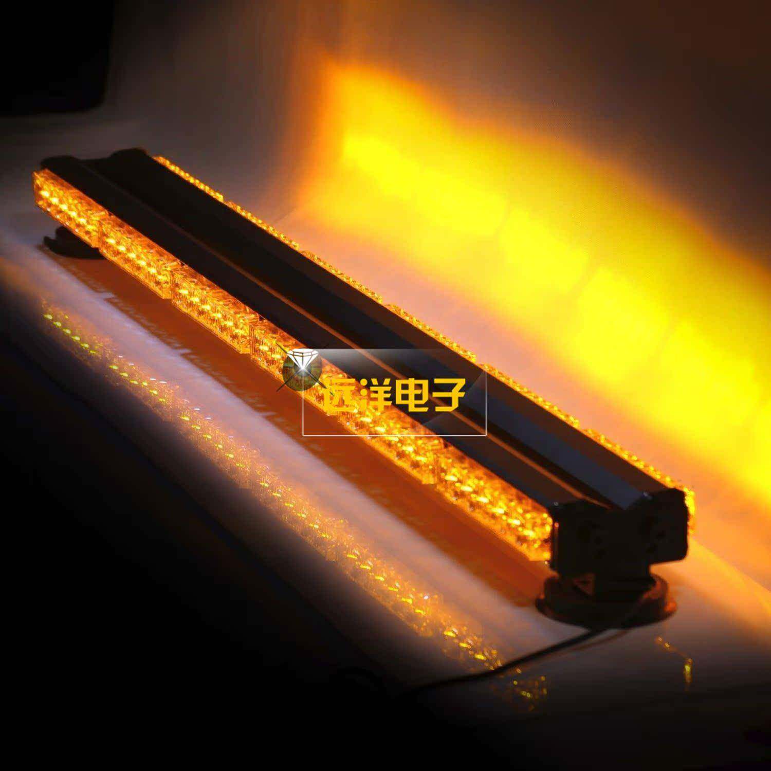 72LED6灯6节双面长条爆闪灯216w双面长杠灯车顶爆闪长条灯