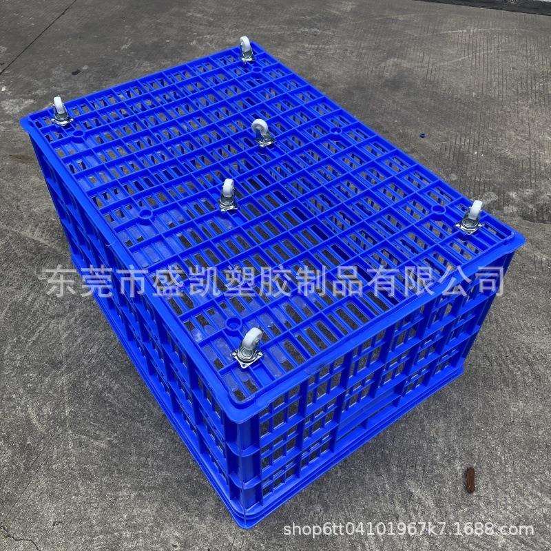 塑料周转筐服装厂胶框物流分拣大号塑胶框加厚带轮子结实耐用