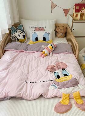 J6DA婴儿被F768S776可黛爱粉色西儿童春秋子冬被可拆卸新生园儿宝