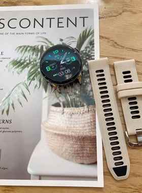 适用佳明FR245/645/255/265S/965替换硅胶表带 Venu2/3S 运动潮腕