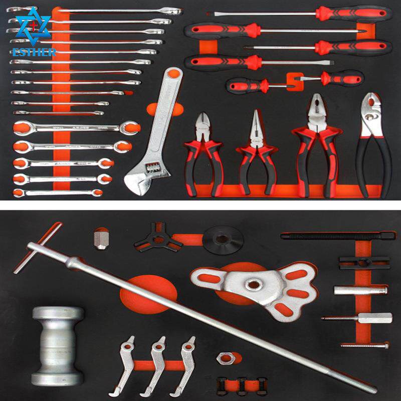 243件7抽大型工具车组套 汽修工作站工具收纳组合多功能工具车