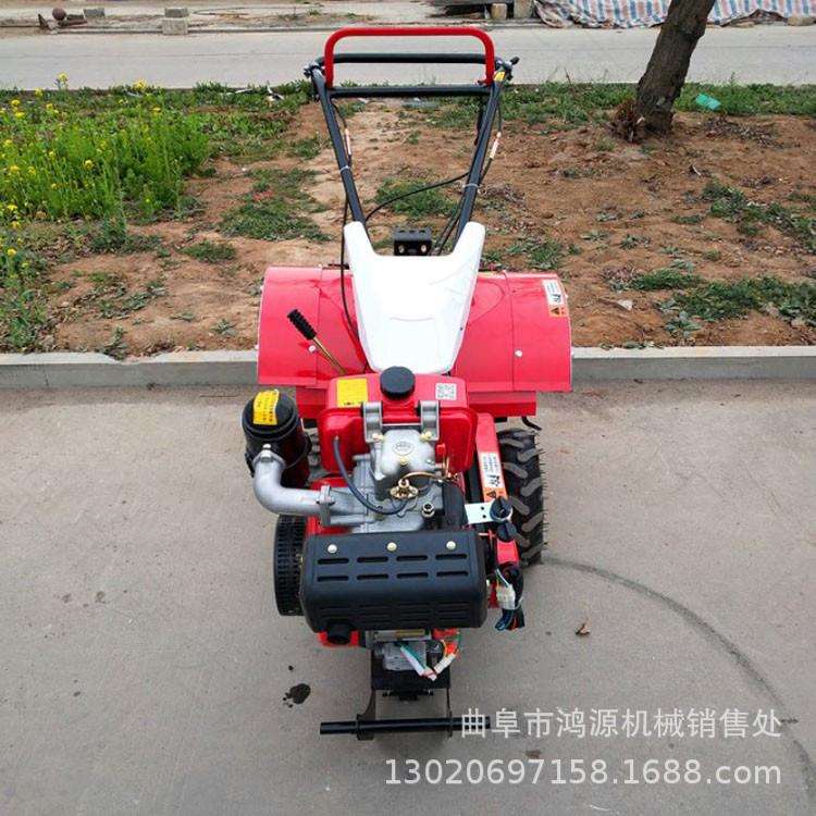 家用小型耕地除草机 四驱微耕机 手扶式旋耕除草机价格