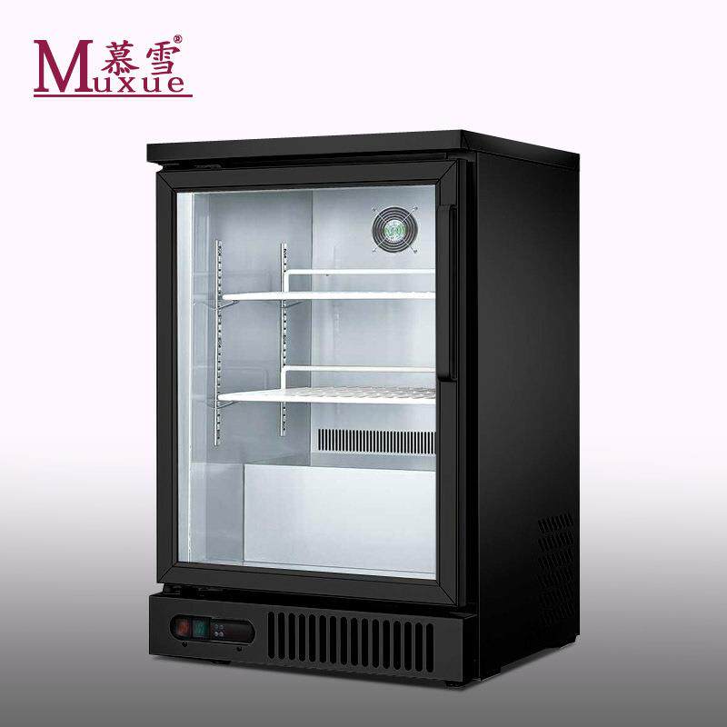 慕雪黑色吧台啤酒柜 酒吧酒水冷藏展示冷柜 台下保鲜冰箱厂家
