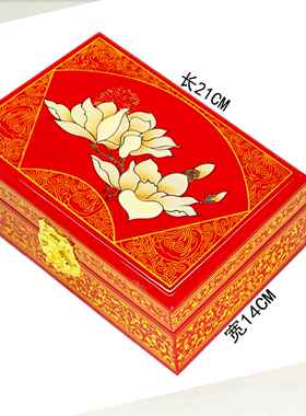 正品结婚陪古嫁礼金盒盒回礼提亲彩订婚嫁妆礼盒复木质平遥漆器首
