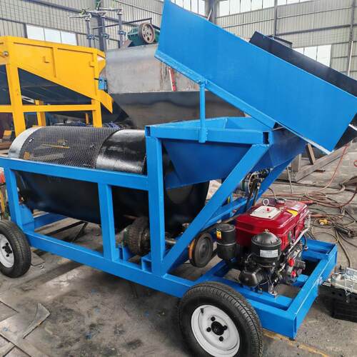Mini Mobile Trommel Gold Wash Plant小型滚筒筛淘金车