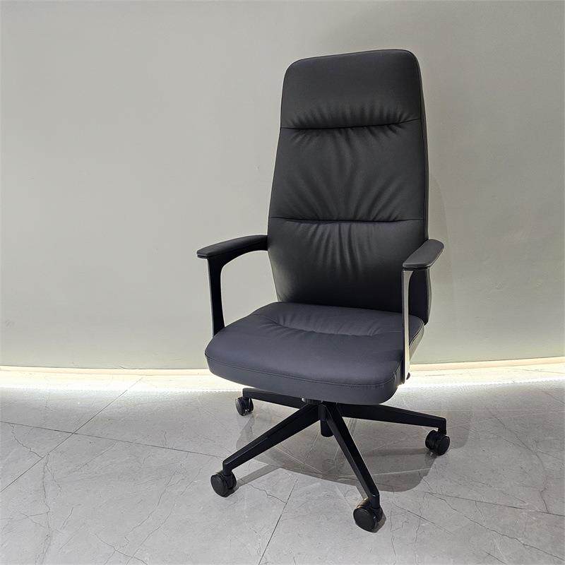 办公椅舒适可躺简约护腰转椅人体工学电脑椅升降带头枕职员椅子