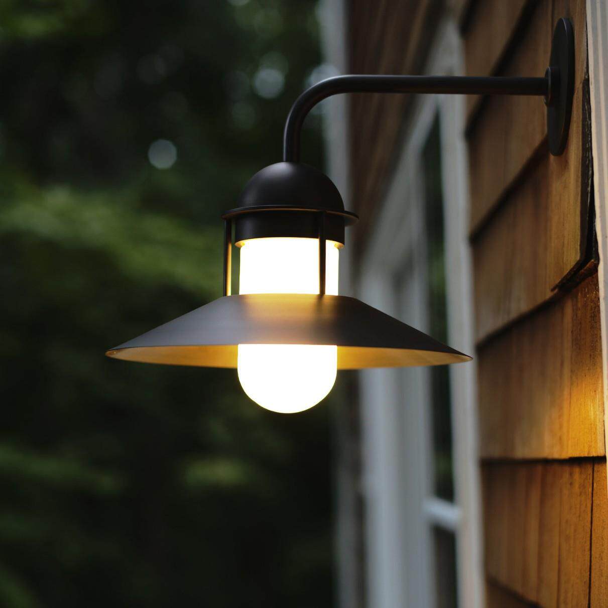 户外工业风防水壁灯简约黑色复古大门外墙民宿庭院屋檐室内外两用