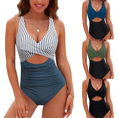 Womens Tummy Control Swimsuits One Bathing Suit Front Cross