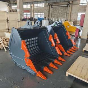 迪悍挖斗格栅斗网格斗X属具筛斗焊接加厚开沟挖渠筛石挖机格栅斗