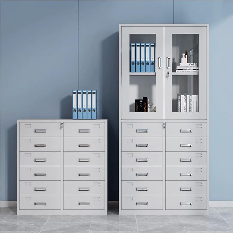 钢制多柜文件柜带资锁多层斗抽屉储5434343物柜料凭证收纳铁公皮