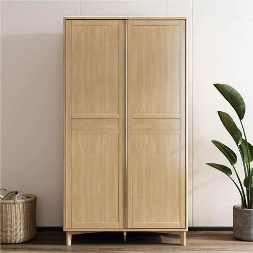 家实木拉门衣柜简约用现代卧室柜2212-221子轻奢小户型组合收纳推