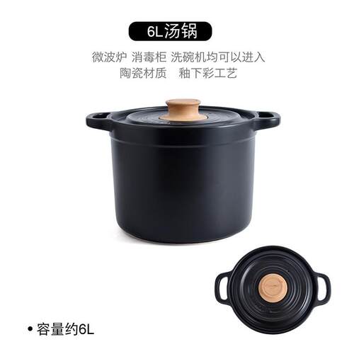 正品陶砂锅煲汤家烧用耐瓷高温汤锅炖锅明火干锅燃气专用大容煎量