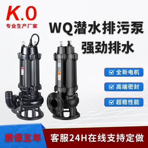 污水提升泵潜污泵农田水坑抽水高扬程家用潜水排污泵大流量增压泵