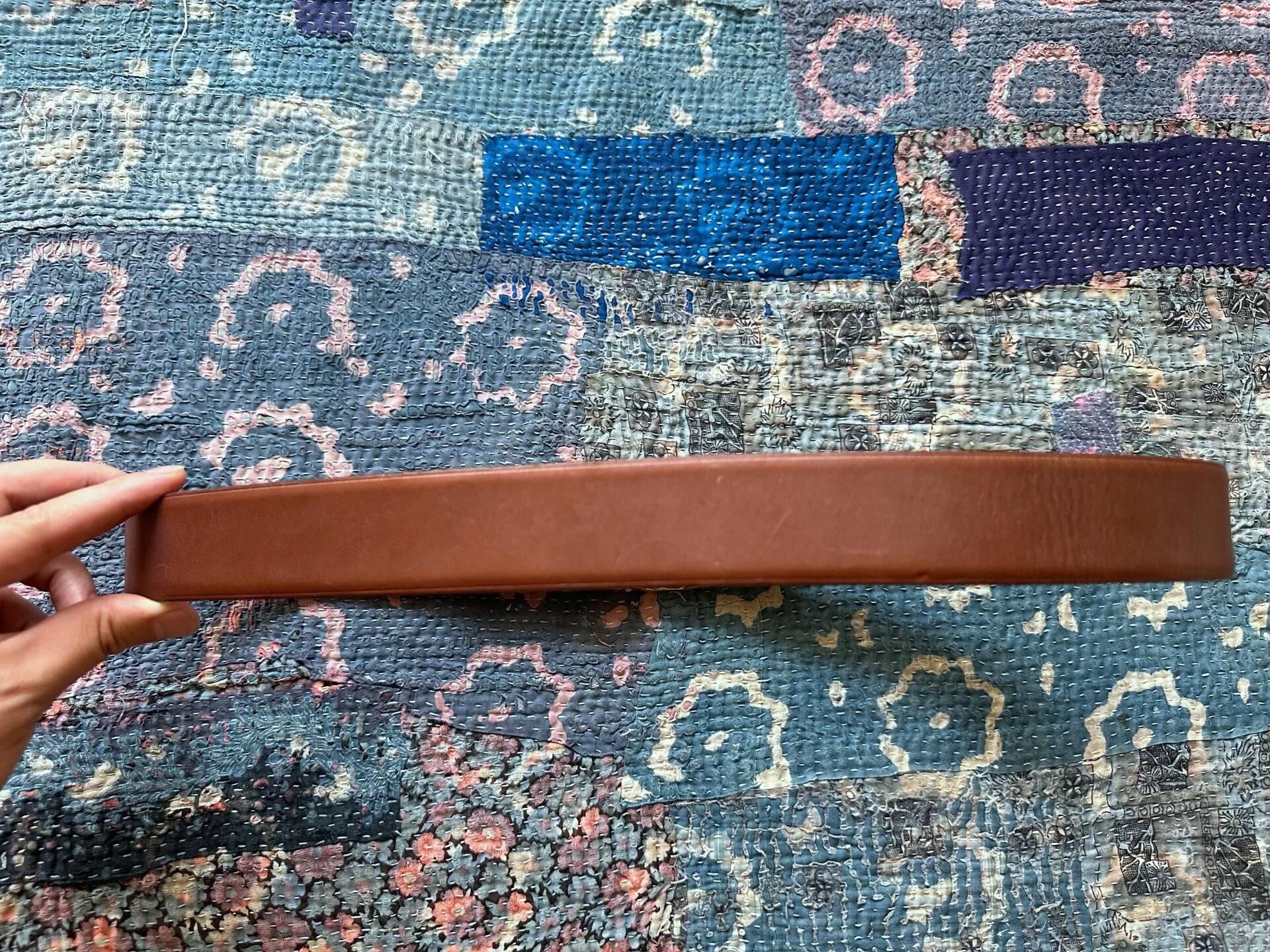 Ralph Lauren RRL Horse Head Leather Belt — detail