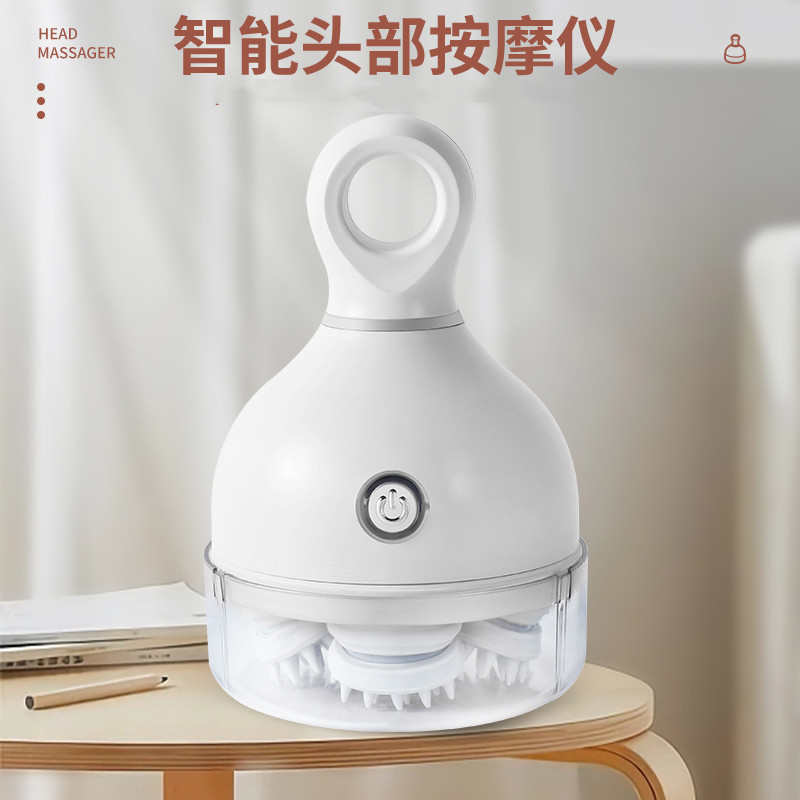 电动头部按摩器按摩爪充电震动迷你多功能电动按摩仪手持式