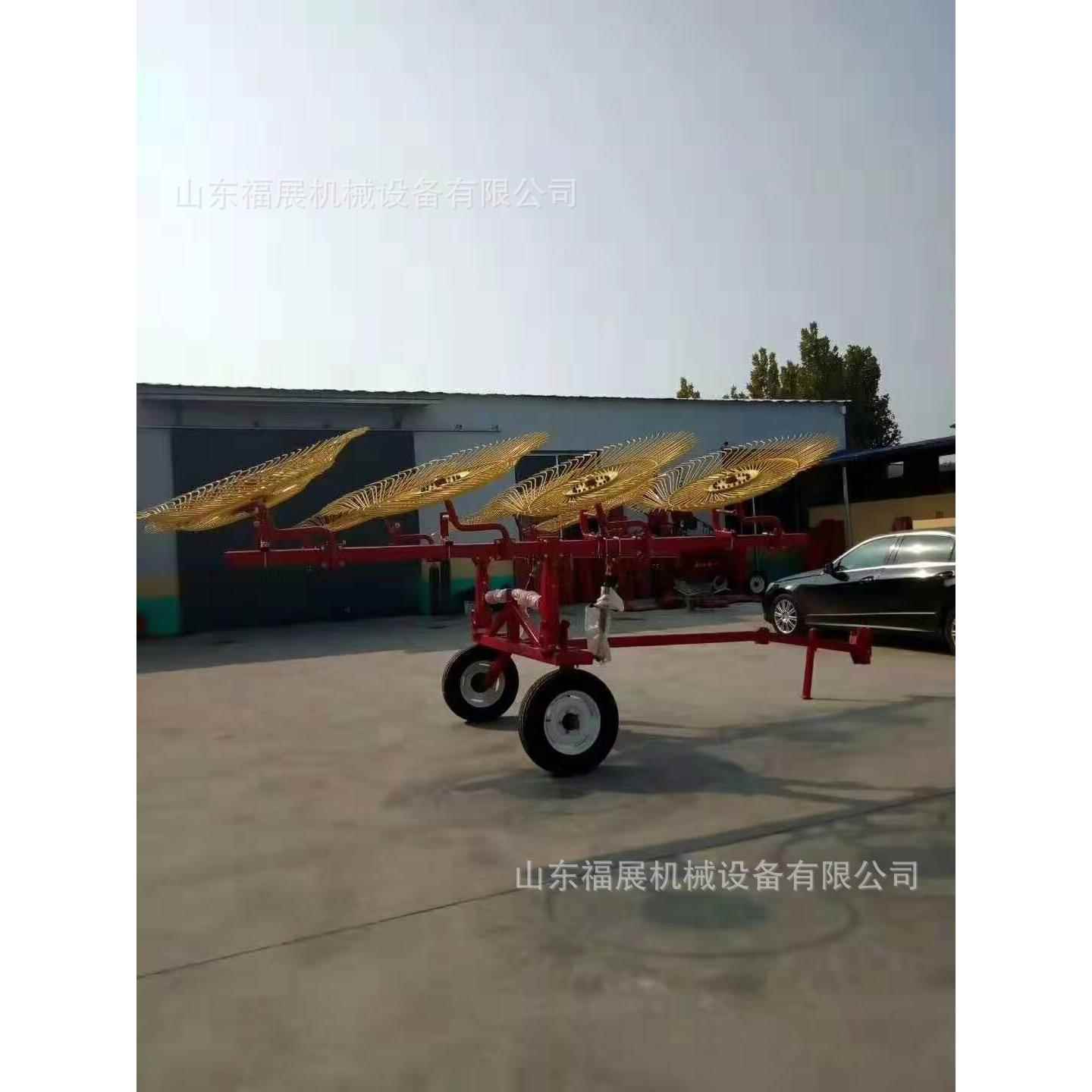 厂家直销牧草收集机现货拖拉机悬挂牵引式指盘搂草机收集干净