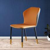 M餐家用现代简餐桌椅靠POP技背椅轻椅奢网红科布约凳子蝴蝶椅饭厅