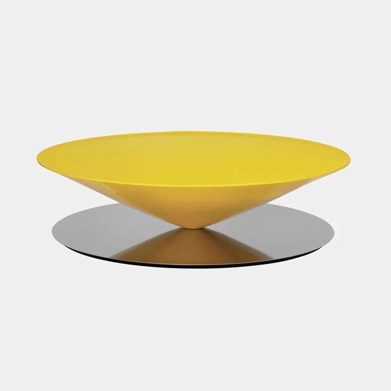 创意设计茶几玻璃钢飞碟款桌子角几阳台边几家具茶桌圆锥体几何