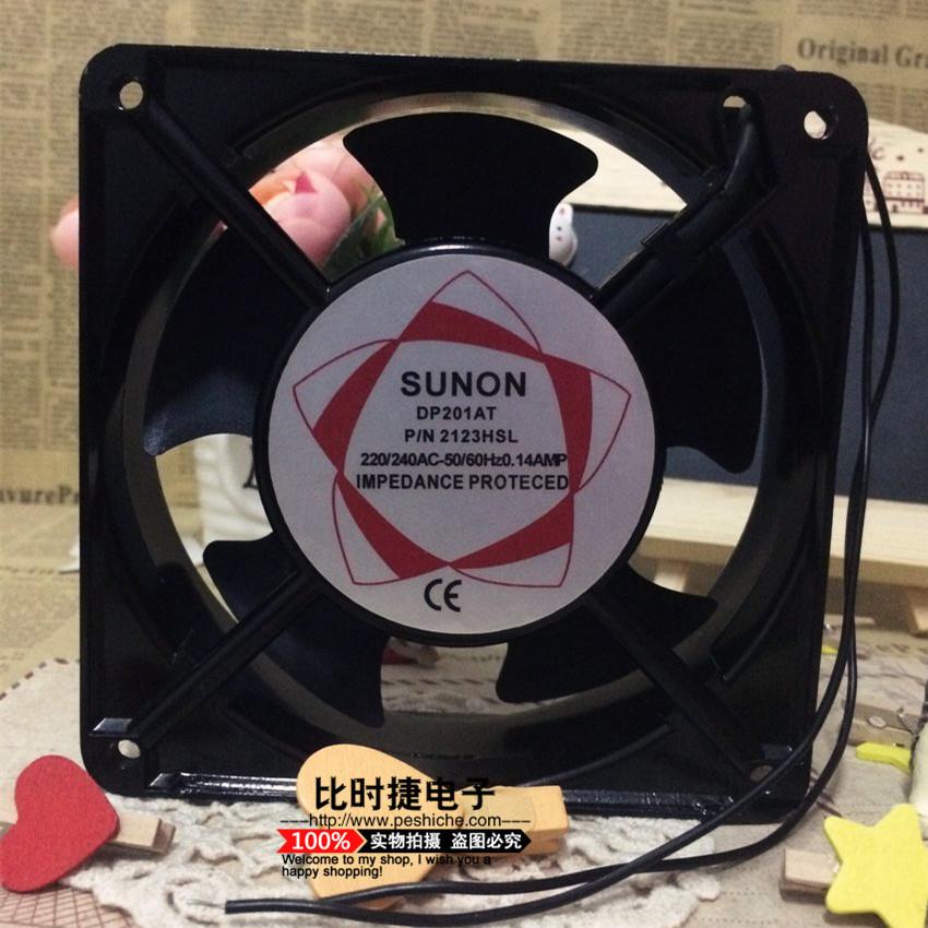 SUNON交流风机DP201AT 2123HSL 220V 12038风扇机箱柜散热12厘米