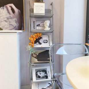 ins中古落地多层报刊置物架工作室拍摄陈列展示杂志收纳落地书架