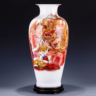 重器 画坛奇才国家高级工艺美术师史年春楚火相传花瓶摆件